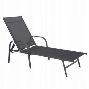 Șezlongul de grădină, 120 kg, gri închis | Garden Line este un echipament indispensabil, care va oferi confort și relaxare în grădină, terasă sau lângă piscină.