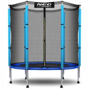 Trambulina de grădină pentru copii, 140cm, albastră | Neo-Sport oferă o activitate sigură și distractivă pentru cei mici chiar în grădina dumneavoastră.