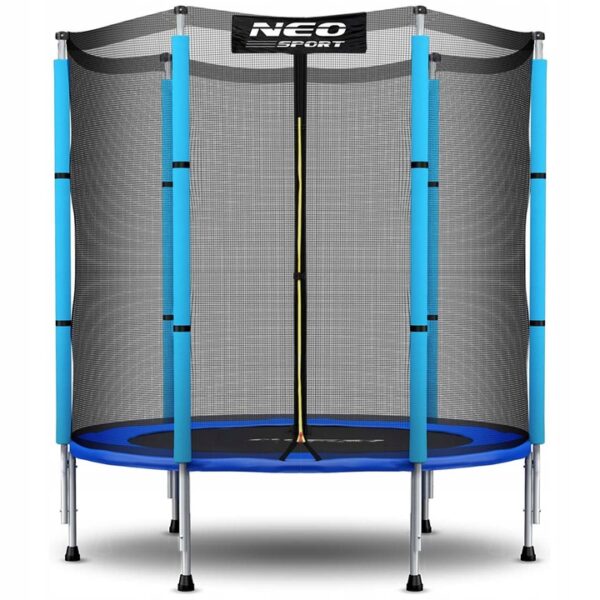 Trambulina de grădină pentru copii, 140cm, albastră | Neo-Sport oferă o activitate sigură și distractivă pentru cei mici chiar în grădina dumneavoastră.