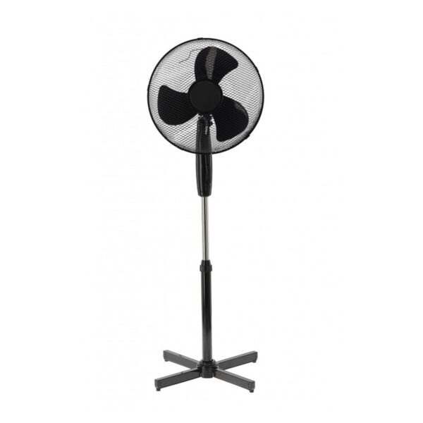 Ventilator de podea, 45W, negru | FAN9004 oferă un flux de aer răcoritor, înălțime reglabilă și oscilație pentru un confort maxim în zilele călduroase.