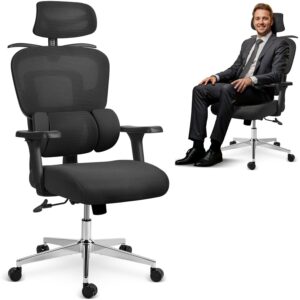 Scaunul de birou Talin, negru | Sofotel combină designul cu o ergonomie ridicată, fiind ideal pentru munca pe termen lung la birou sau acasă.