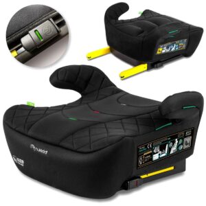 Scaun auto Louis, ISOFIX, 22-36kg, negru | Nukido oferă o potrivire stabilă, o tetieră reglabilă și confort în timpul condusului zilnic.