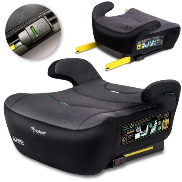 Scaun auto Louis, ISOFIX, 22-36 kg, gri închis | Nukido