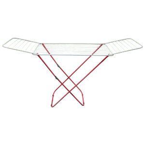 Frânghie de rufe Ola, 18m, alb-roșu | Clean Line este o frânghie de rufe practică și pliabilă, potrivită pentru utilizare în interior și exterior, cum ar fi balcoane sau grădini.