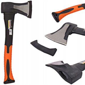 Toporul cu mâner din fibră de sticlă, 1kg | KD291 este un topor ușor cu mâner durabil din fibră de sticlă, potrivit pentru utilizare versatilă în grădină sau atelier.