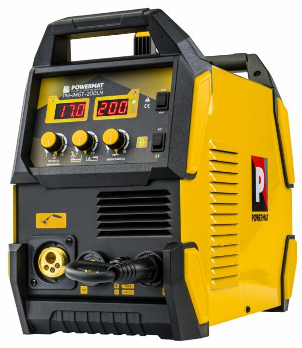 Aparatul de sudură cu invertor, 7.9kVA | PM-IMGT-200LN permite sudarea eficientă a diferitelor tipuri de materiale într-o gamă largă de grosimi de material.