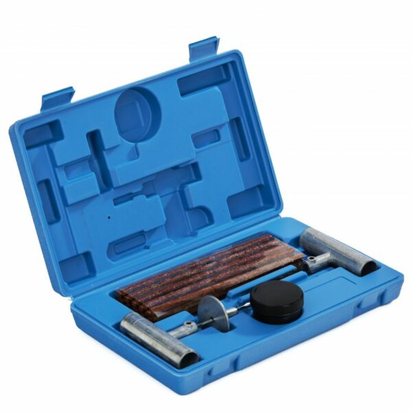 Kit-ul de reparare anvelope, 27 de elemente | KD10444 este conceput pentru repararea rapidă și ușoară a pene, fără a fi nevoie să demontați roata.