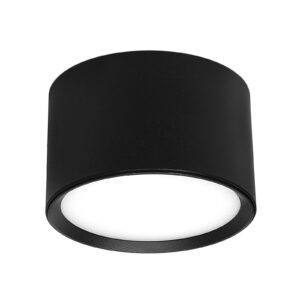 Lampa de tavan LED cu halogen GX53, neagră | 82mm este o lampă universală cu un aspect minimalist, care va completa estetic orice interior.