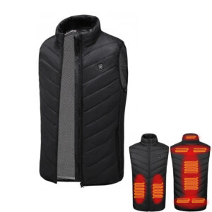 Vesta încălzită, unisex, XL | Trizand este o piesă vestimentară practică pentru zilele reci, care va oferi căldură confortabilă în timpul activităților zilnice și în aer liber.