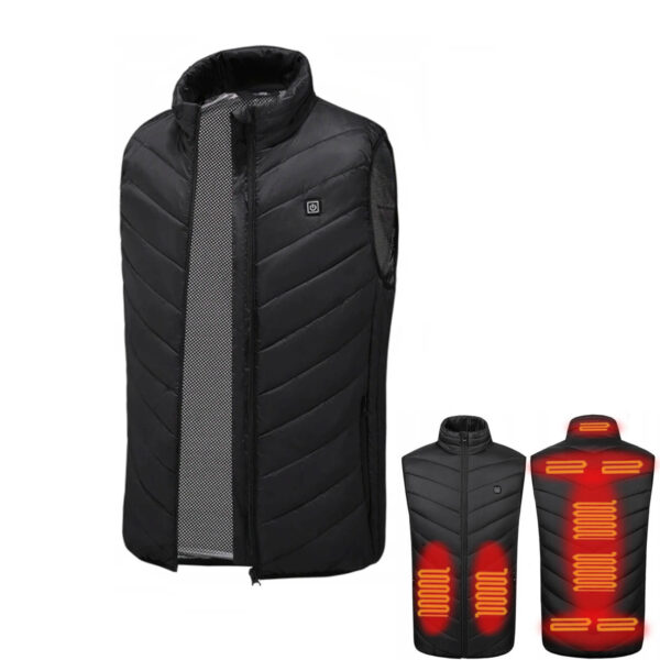 Vesta încălzită, unisex, XL | Trizand este o piesă vestimentară practică pentru zilele reci, care va oferi căldură confortabilă în timpul activităților zilnice și în aer liber.