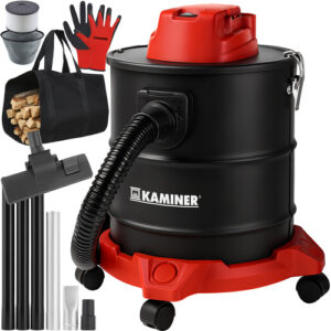 Aspirator de cenușă ODK013 cu accesorii, 20L | Kaminer este un aspirator practic, conceput pentru curățarea ușoară și sigură a cenușii de pe șeminee, cuptoare sau grătare.