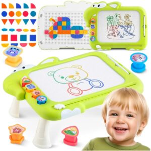 Tabla magnetică de desen pentru copii RK-823, verde | Ricokids