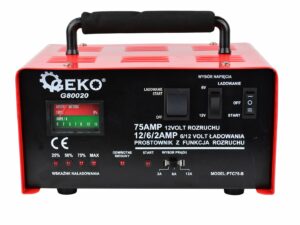 Încărcător auto cu demaror, 75A, 6/12V | GEKO