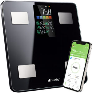 Cântar personal analitic, 226 kg, negru | Ruhhy