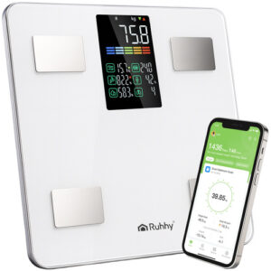 Cântar personal analitic, 226 kg, alb | Ruhhy