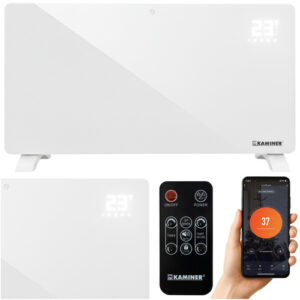 Încălzitor electric Zelva Kaminer, 2500W, alb | Kaminer