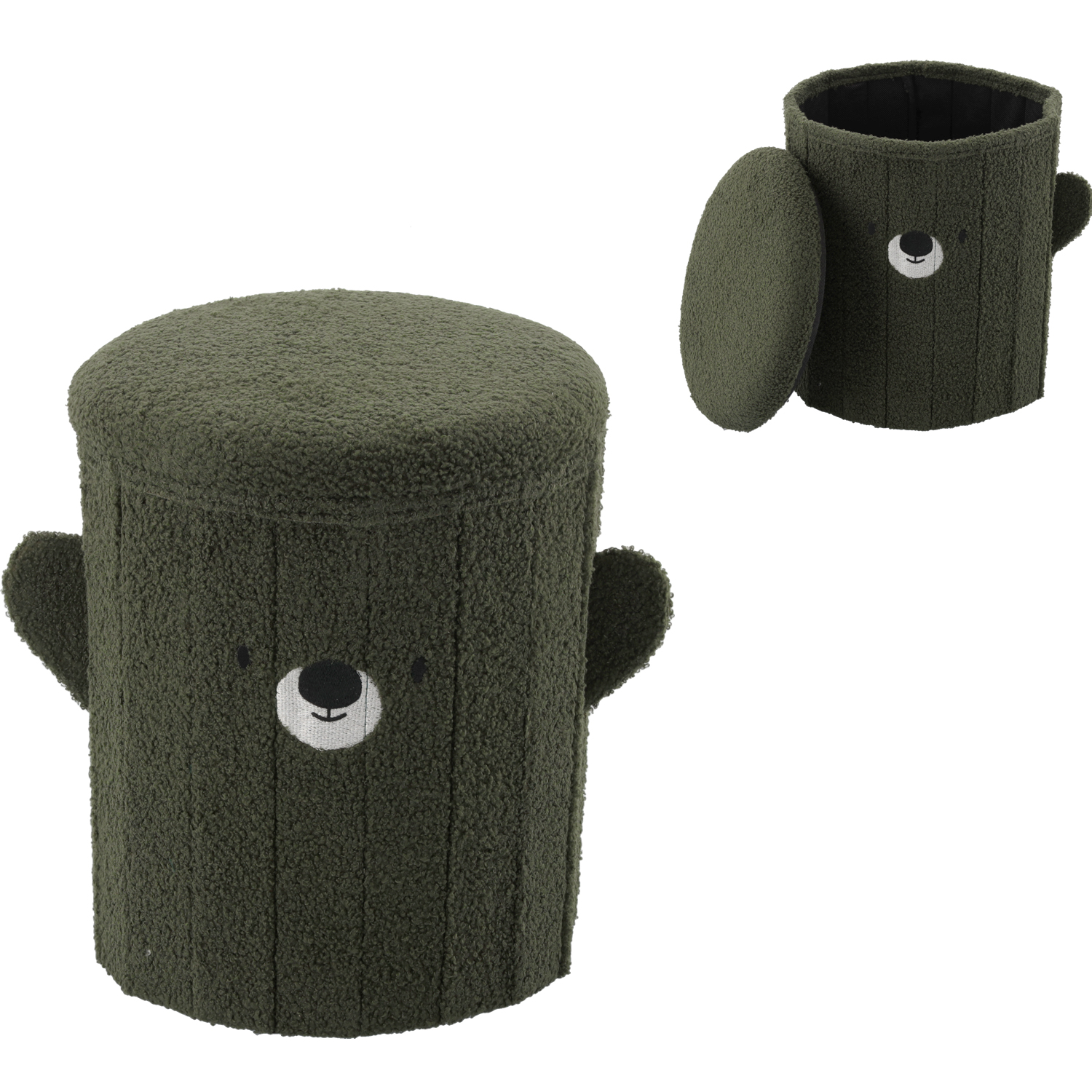 Taburet pentru copii cu spațiu de depozitare, 28x28x34cm | verde Taburet pentru copii cu spațiu de depozitare, 28x28x34cm | verde