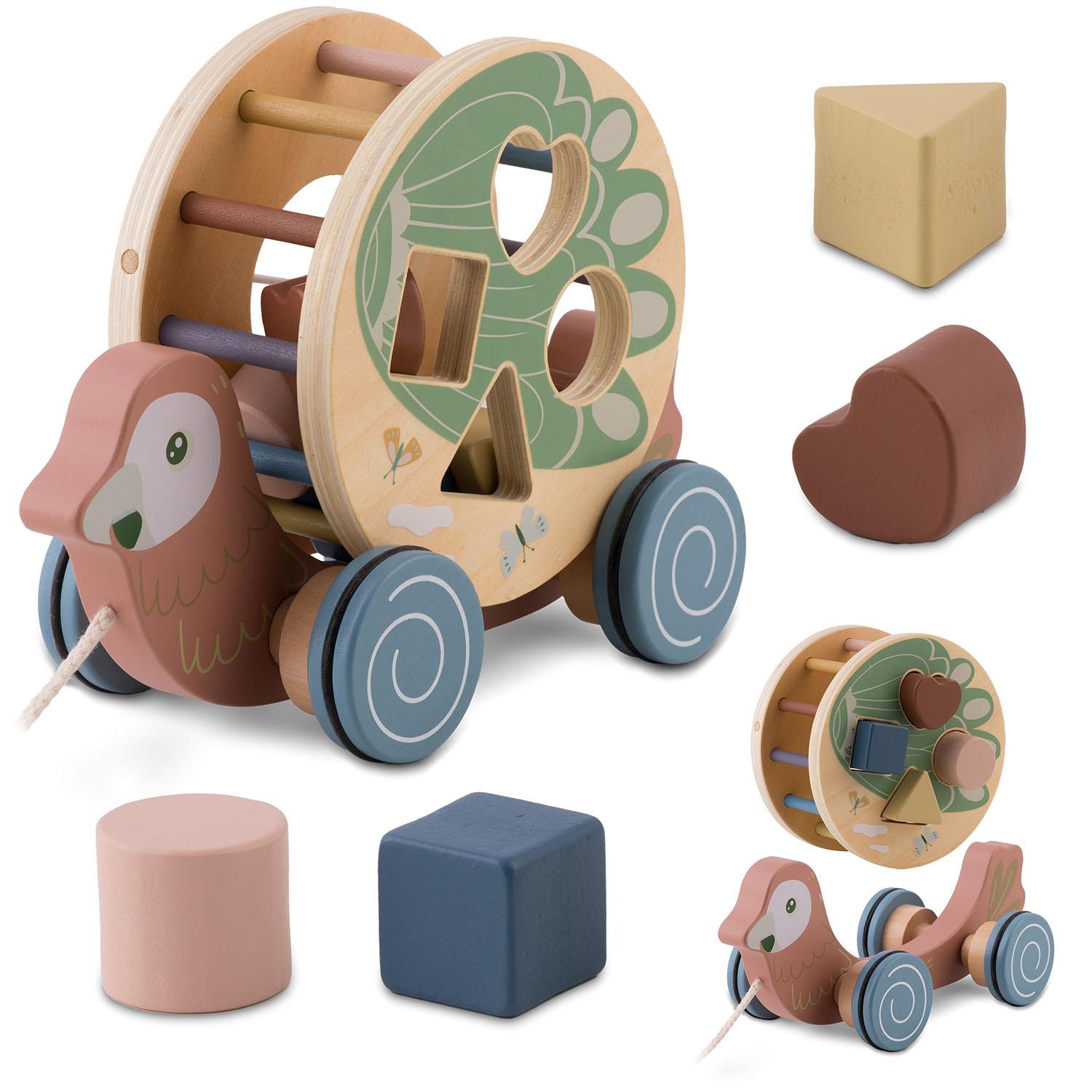 Jucărie din lemn pentru copii NK-854, papagal | Nukido Jucărie din lemn pentru copii NK-854, papagal | Nukido