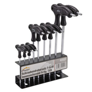 Set de șurubelnițe Torx cu mâner în T, 9 buc | KesTek
