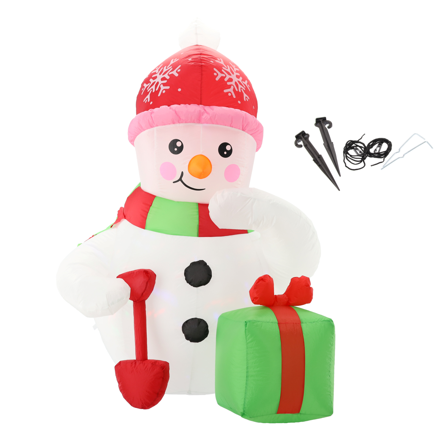 Om de zăpadă gonflabil, LED | 180cm Om de zăpadă gonflabil, LED | 180cm