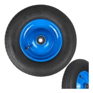 Roată pentru cărucioare de grădină, 39 cm, 6PR, albastră | GEKO