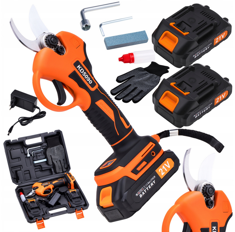 Foarfece de grădină cu baterie, 2x21V, 2Ah | KD5090 Foarfece de grădină cu baterie, 2x21V, 2Ah | KD5090
