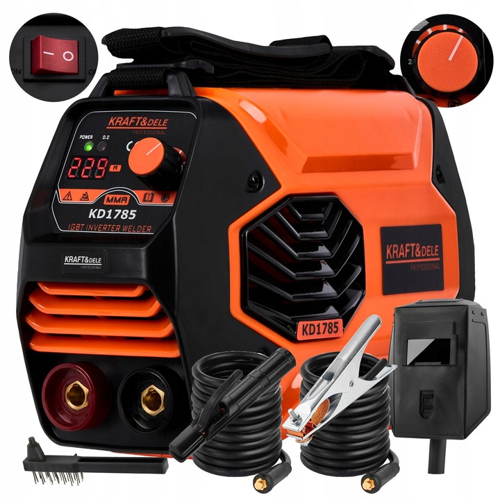 Aparat de sudură cu invertor, MMA TIG LIFT VRD, 330A | KD1785 Aparat de sudură cu invertor, MMA TIG LIFT VRD, 330A | KD1785