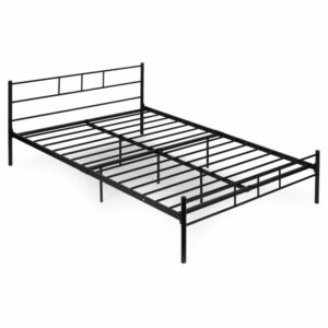 Pat metalic, 160x200cm, cadru de bază negru | ModernHome