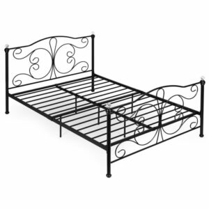 Pat metalic, 140x200, cadru negru | ModernHome