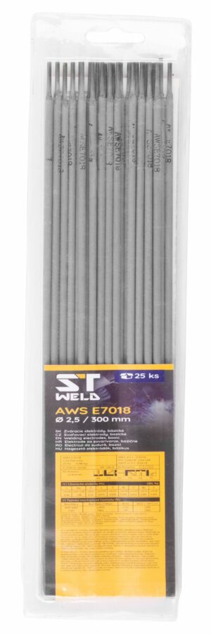 Electrozi de sudură ST, AWS E7018, 2,5x300 mm, 25 buc | Basic