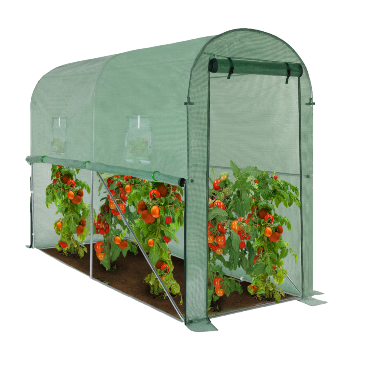 Seră de grădină 3x1m, verde | 13m2 Seră de grădină 3x1m, verde | 13m2