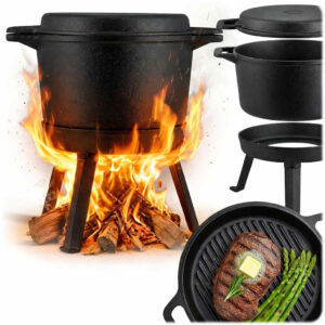 Ceainic din fontă cu tigaie 2în1 BD-480, 8L | Berdsen