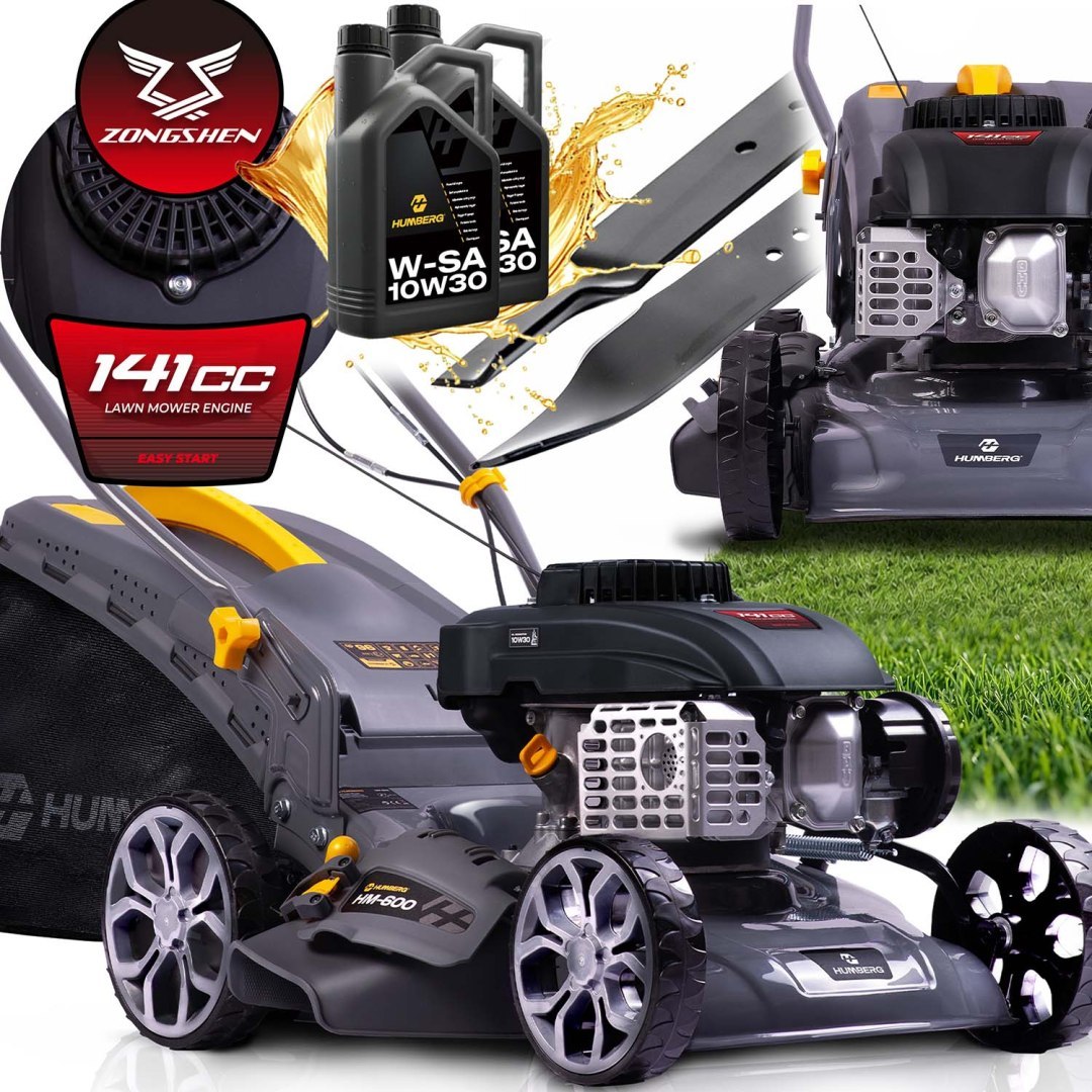 Mașină de tuns iarba motorizată HM-600, Zongshen, 40cm, 45L | Humberg Mașină de tuns iarba motorizată HM-600, Zongshen, 40cm, 45L | Humberg