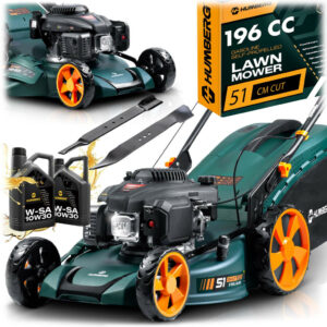 Mașină de tuns iarba pe benzină HM-601, Loncin, 51cm, 70L | Humberg