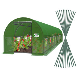 Seră de grădină 8x4m, verde | 32m2