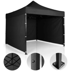 Cort de vânzare, 3x3m, negru | Plonos