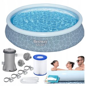 Piscină de grădină cu accesorii 7în1 57376N, 396x84cm | Bestway