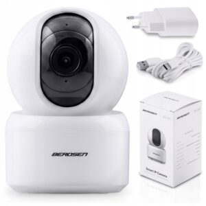 Monitor pentru bebeluși cu cameră BD-940, 3mp, alb | Berdsen