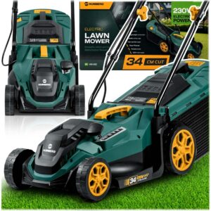 Mașină de tuns iarba electrică HM-612, 1400W, 34cm, verde | Humberg