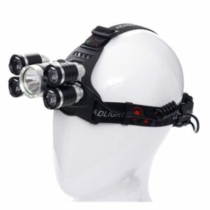 Lanternă frontală LED, 1xT6 LED + 4xQ5 LED | KD1247