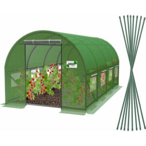 Seră de grădină 3x6m, verde | 18m2