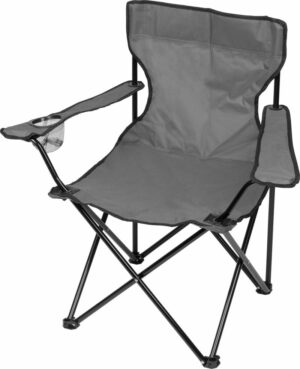 Scaun de camping LEQ ARNOLD, 120kg, Gri | Strend Pro